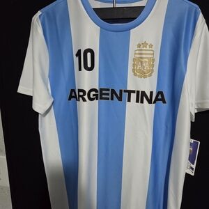 FA Light Blue and White Striped Jersey